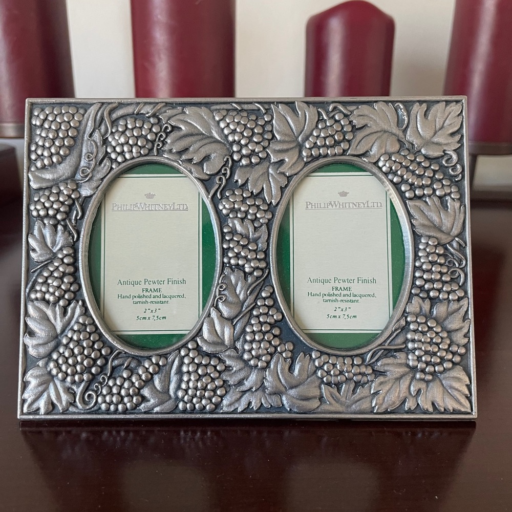 Philip Whitney antique pewter finish frame